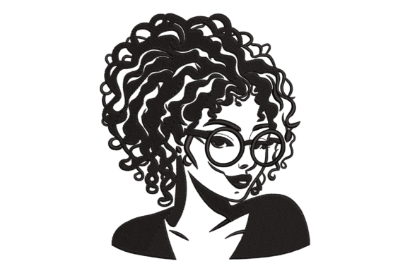 Afro Woman Natural Hair Embroidery Design Review