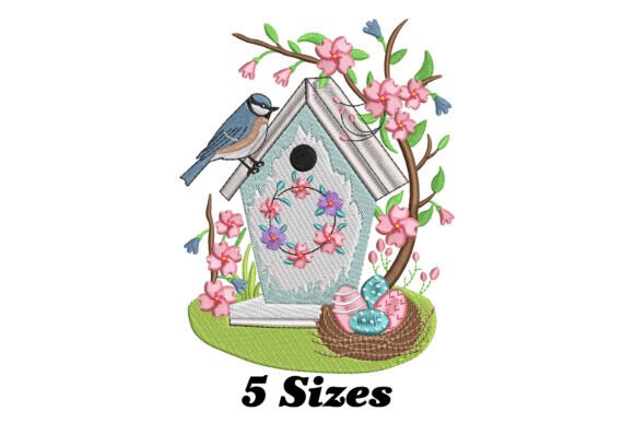 Bird House Embroidery Design Review for Boutique Sweatshirt Collections