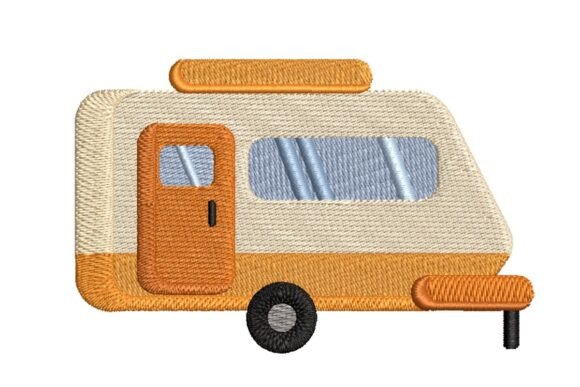 Camping Caravan: A Seasonal Embroidery Design for Holiday Crafters