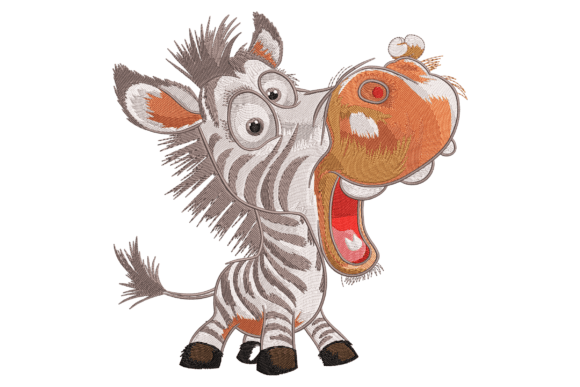 Crazy Zebra: A Playful, Versatile Embroidery Design for Whimsical Projects