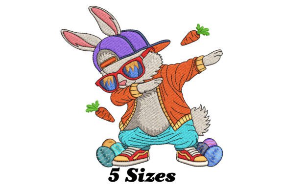 Dabbing Easter Bunny: A Whimsical Embroidery Design Review