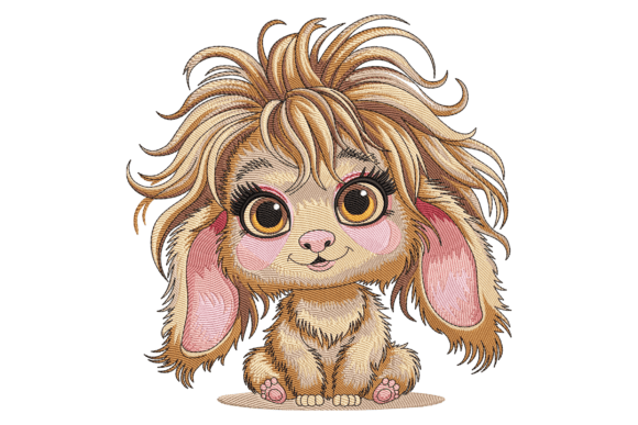 Fluffy Bunny Cuteness: A Craft Fair Embroidery Gem?