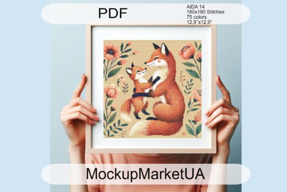 Fox Animals Cross Stitch Patterns PDF Review for Business Embroidery