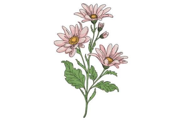 h1Beautiful Pink Daisy Flower: A Craft Fair-Ready Embroidery Design/h1