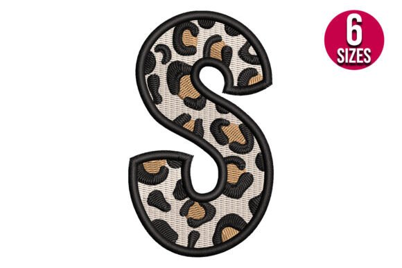 Leopard Print Alphabet Font Letter S: A Bold Choice for Business Branding