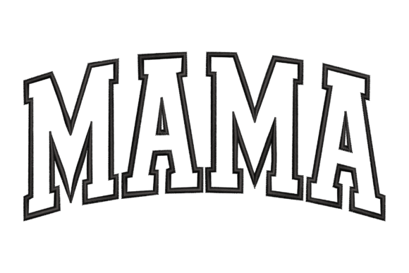 Mama Varsity Letters: A Seasonal Embroidery Gem