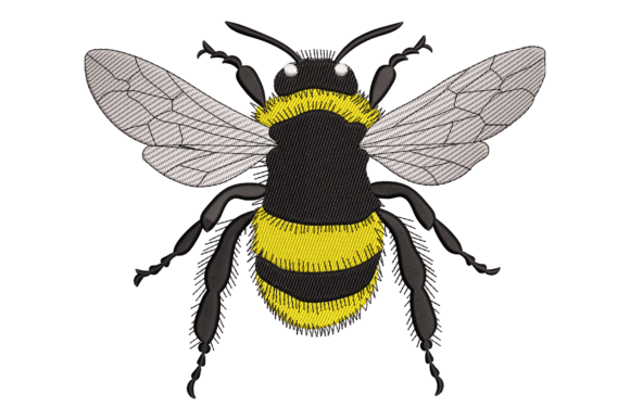Mini Bumblebee: A Charming Embroidery Design for Personalized Gifts