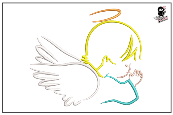 Praying Baby Angel, Christian Design